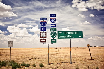 Route 66 intersection signs - 46009290