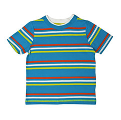 Children's wear - striped shirt isolated over white background