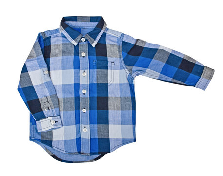 Children's wear - shirt isolated over white background