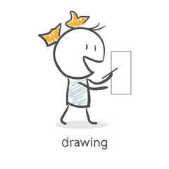 Girl Draws
