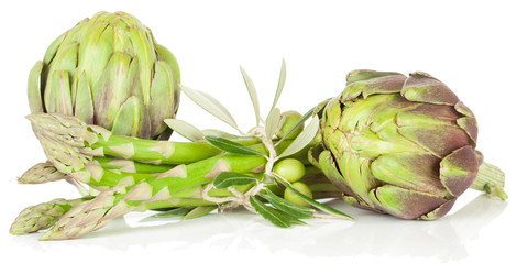 asparagus and artichoke