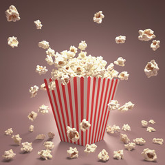 Popcorn Flying - obrazy, fototapety, plakaty