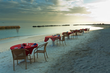 Dinner on the beach