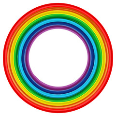 Obraz premium Art rainbow frame abstract vector background