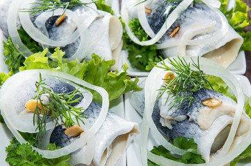 Rollmop on small plates