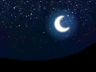 Obraz na płótnie Canvas Nocne niebo