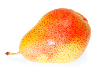 Single pear isolated on white background