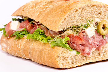 Sandwich close up