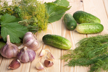 preparing cucumbers for pickling