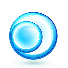 Abstract swirl circle banner