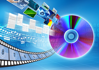 CD / DVD data storage Concept