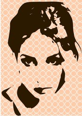 portret kobiety - obrazy, fototapety, plakaty