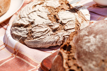 fresh homemade bread