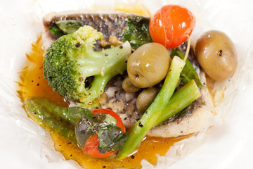 fish with vegetables