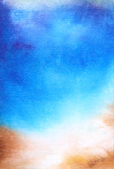 Abstract textured background: blue amd brown patterns