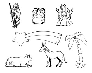 nativity stickers