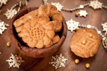 Christmas cookies with cinnamon