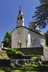Fototapeta na wymiar Ancient church in Cetinje, Montenegro
