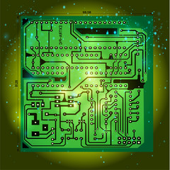 Abstract background with a circuit board