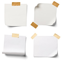 white note paper office business