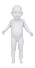 Baby in anatomical position anterior view