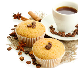 tasty muffin cakes with spices