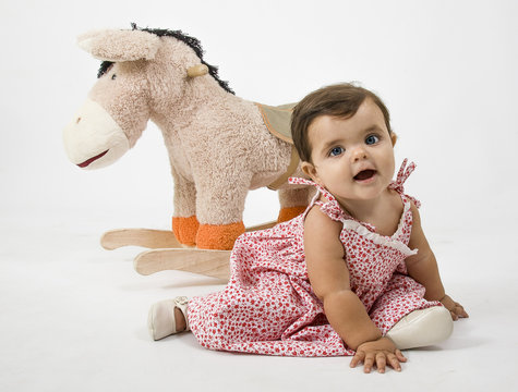 beb&eacute; con caballito