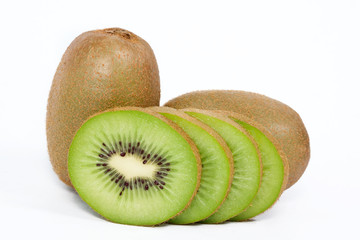 kiwi fruit isolated on white background