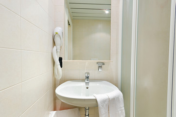 Sink in the modern bathroom