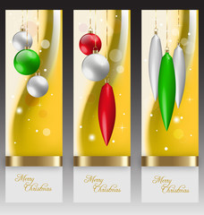 Christmas banners with embellishment