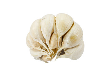 garlic bulb isolated on white background