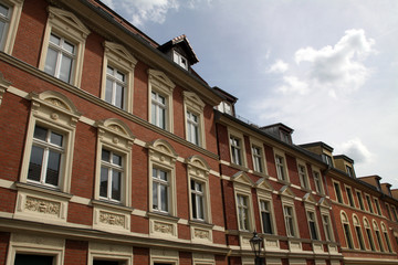 Fototapeta na wymiar Häuser in Brandenburg a.d. Havel