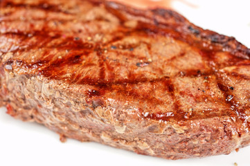 Juicy rib-eye beef steak