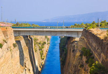 Corinth channel in Greece
