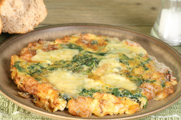cheese and spinach fritata