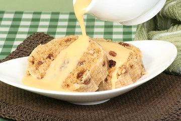 suet pudding and custard