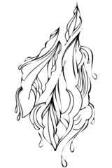 a abstract graphic design in black and white