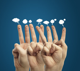 social media fingers