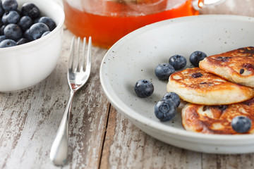 Blueberry pancakes