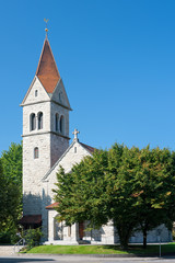 Fototapeta na wymiar Reformed Church in Zug
