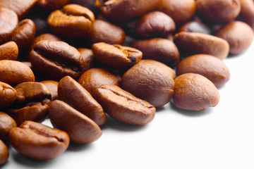 coffee beans as corner background