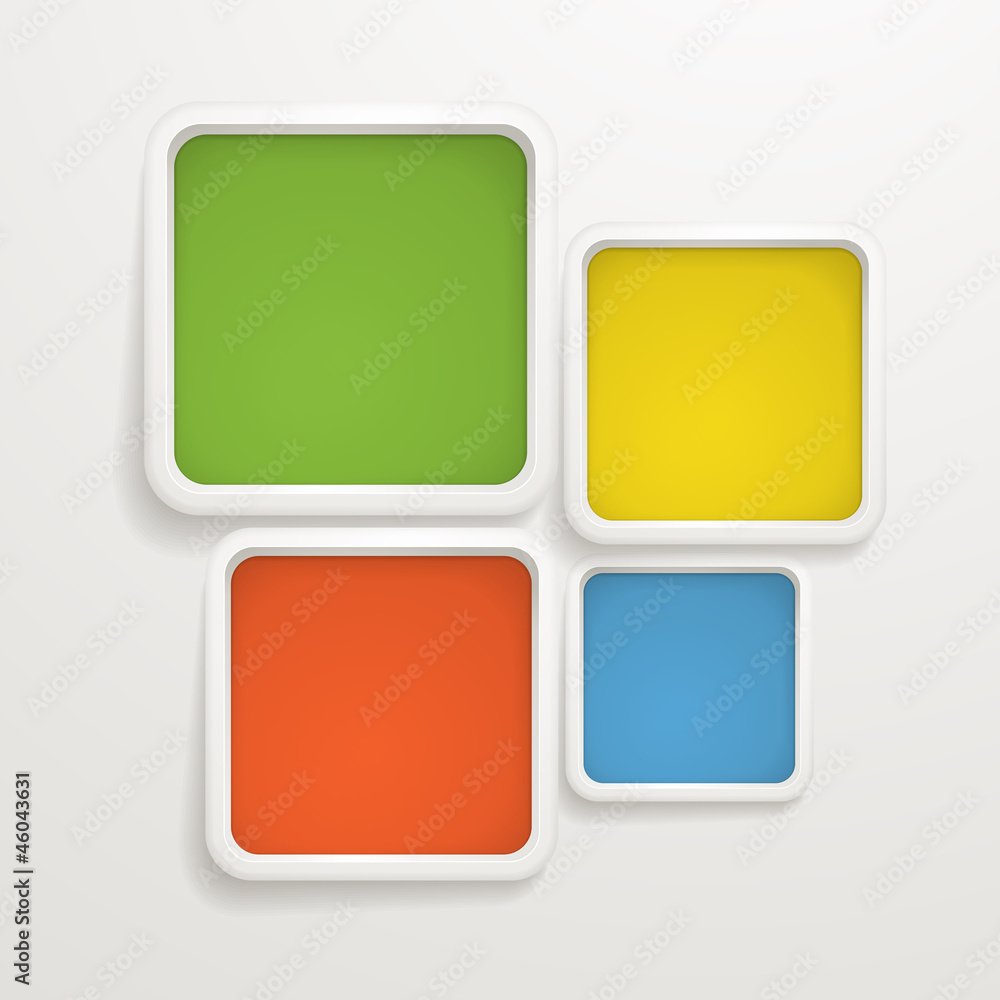 Poster Abstract background of color boxes. Template for a text