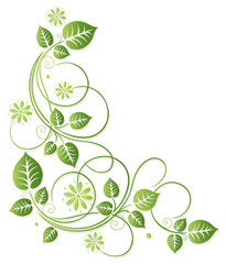 Fr&uuml;hling, frame, Bl&auml;tter, Laub, Ranke, Gr&uuml;nt&ouml;ne