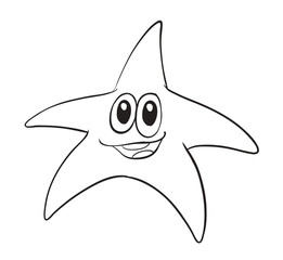 a star fish outline