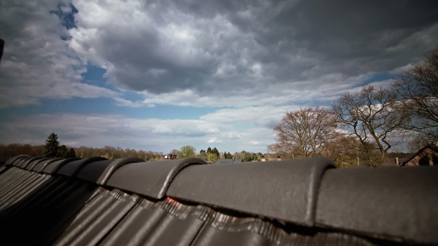 Roof with Clouds Timelapse