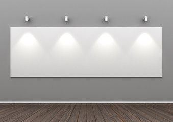 beleuchtetes Galerie Panoramabild