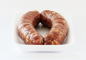 Raw sausages