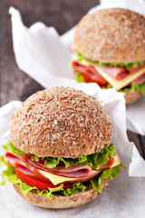Sandwich with bacon