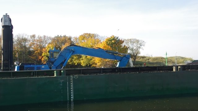 blue dredger