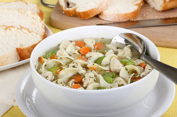 Bowl of Chicken Noodle Soup